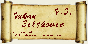 Vukan Šiljković vizit kartica